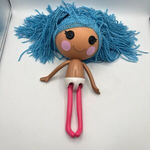 2013 Lalaloopsy Loopy Yarn Blue Hair Mittens Fluff 'N' Stuff Full Size Doll 12"